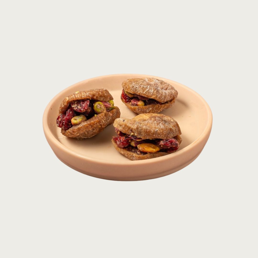 Σύκα γεμιστά με Φιστίκι, Goji & Cranberry